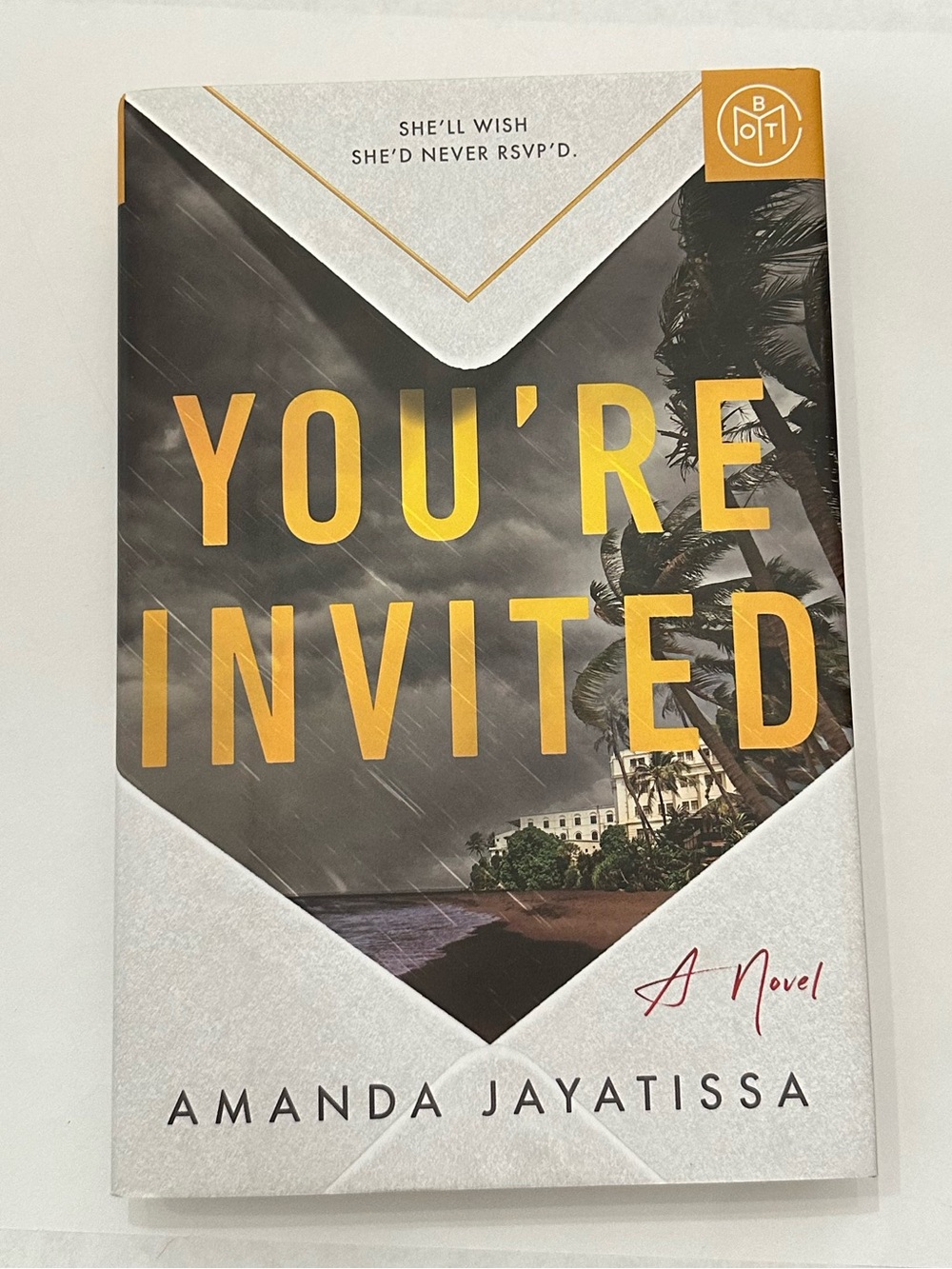 You’re Invited Amanda Jayatissa BOTM July 2022 Hardcover Book Mystery Thriller